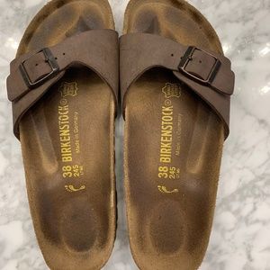 Authentic brown Birkenstocks